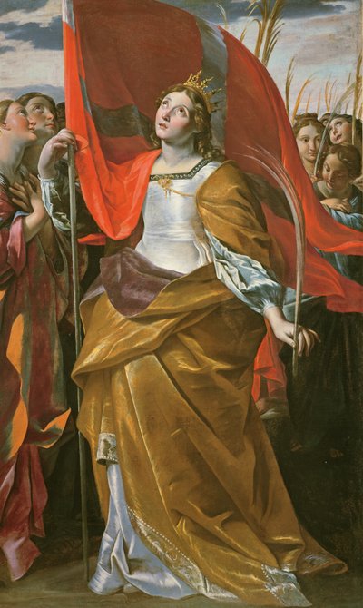 St. Ursula en de maagden door Giovanni Lanfranco